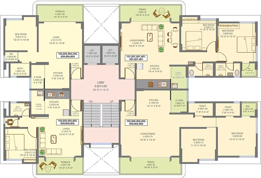 Floor Plan of Shivmalhar Golden Pearls in Baner, Pune - Image 161382