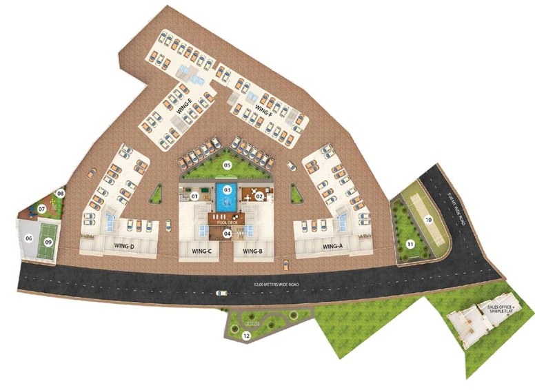 Master Plan of Unimont Aurum in Karjat, Thane - Image 106299