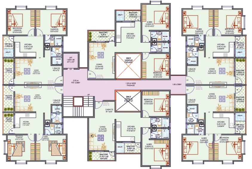 Floor Plan of Shree Balaji Heights in Chikhali, Pune - Image 106517