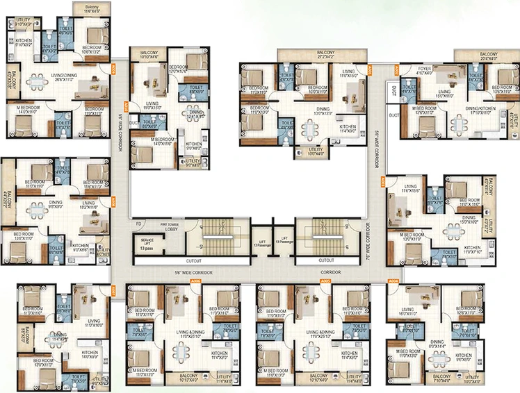 Floor Plan of SSVR Niyaara in Varthur, Bangalore - Image 176139