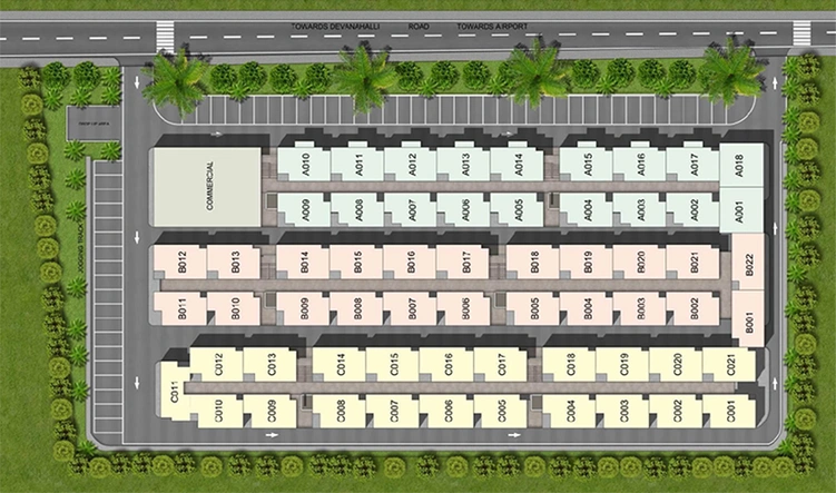 Master Plan of Abhi Homes in Devanahalli, Bangalore - Image 181057