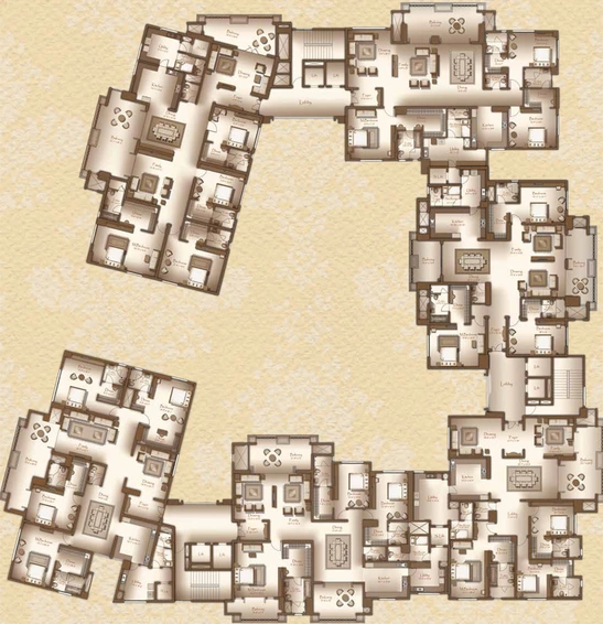 Floor Plan of Legacy Cirocco in Jakkur, Bangalore - Image 107633