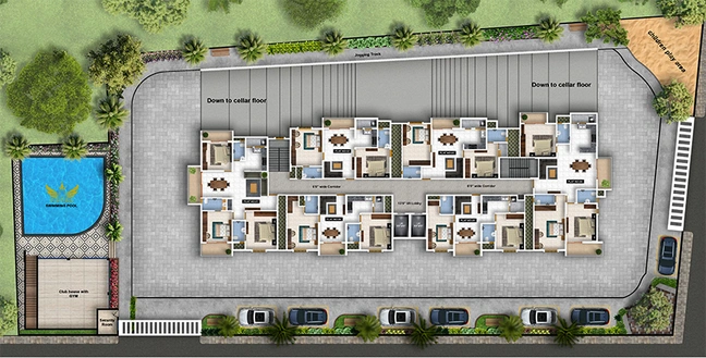 Master Plan of Fortuna Tejus in Mathikere, Bangalore - Image 181177