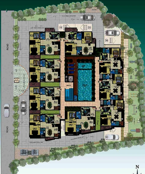 Master Plan of Mythrielite Mythri Habitat in JP Nagar, Bangalore - Image 176801