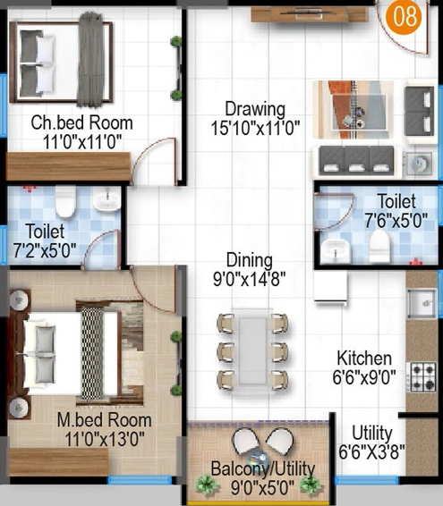 2 BHK Flat in Isha Hilife in Whitefield, Bangalore - Image 817613