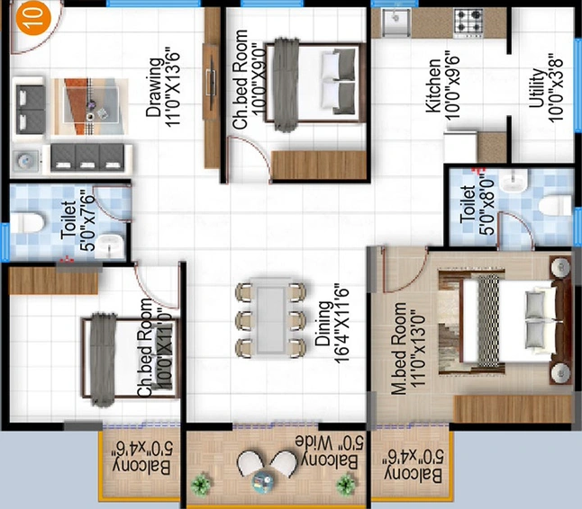 3 BHK Flat in Isha Hilife in Whitefield, Bangalore - Image 817614