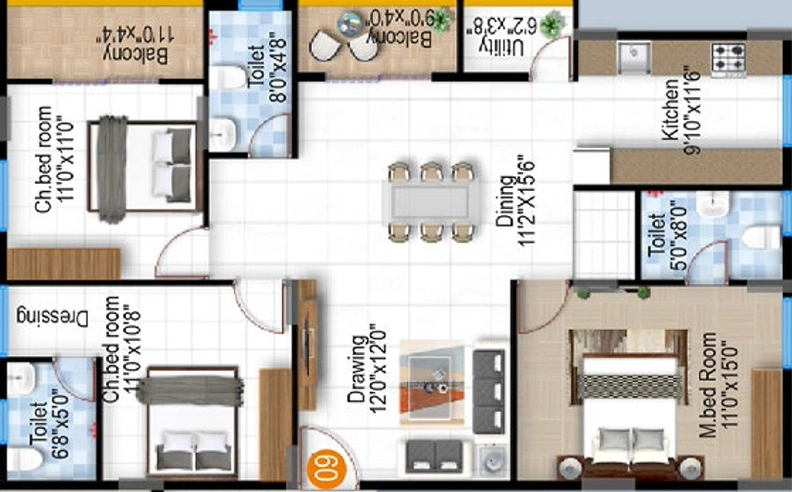 3 BHK Flat in Isha Hilife in Whitefield, Bangalore - Image 817615