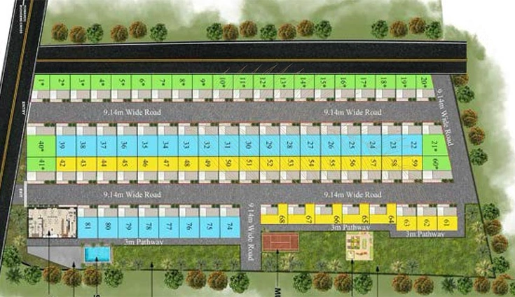 Master Plan of SLN Nidhi Palms in Budigere Road, Bangalore - Image 192642