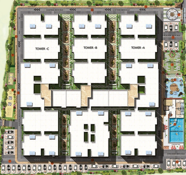 Master Plan of HSK Urban Living in Electronic City, Bangalore - Image 181205