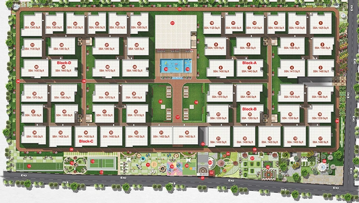Master Plan of Aryan Krishnaa Divine in Yelahanka, Bangalore - Image 176474