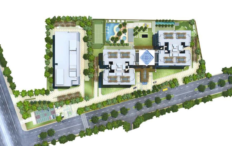 Master Plan of RMZ Latitude in Hebbal, Bangalore - Image 106906