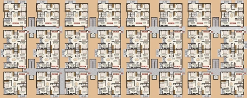 Floor Plan of Divine Green Leaf in Yelahanka, Bangalore - Image 176553