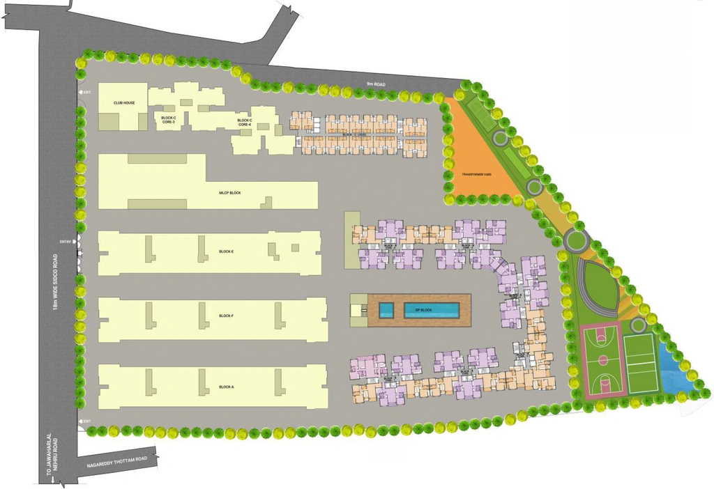 Master Plan of VGN Fairmont in Guindy, Chennai - Image 108447