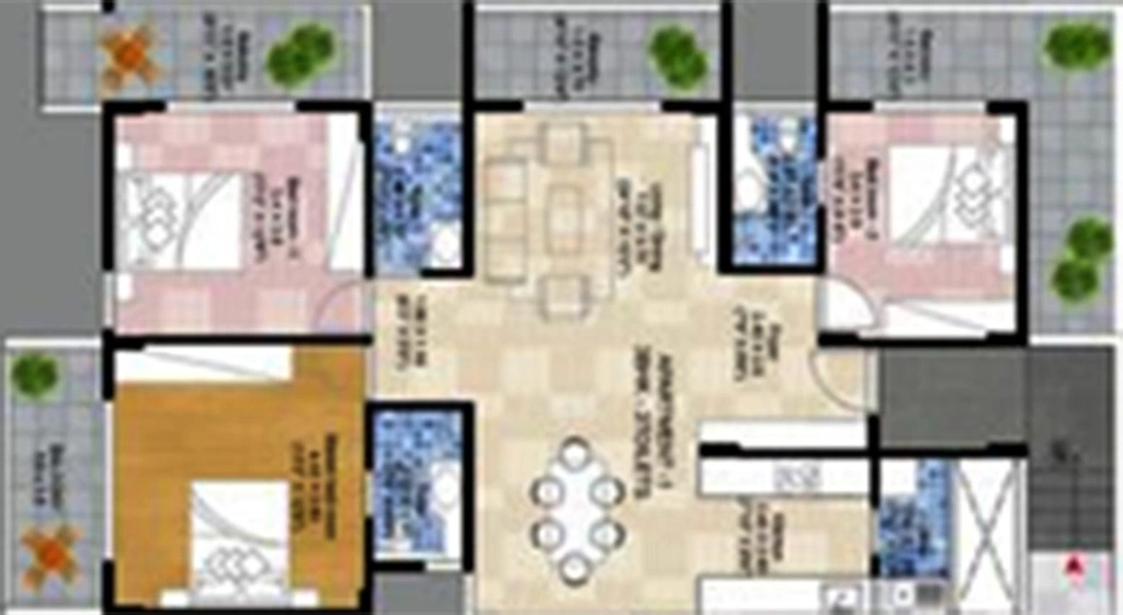 3 BHK Flat in BS Vanshika Aura in Uttarahalli, Bangalore - Image 819280
