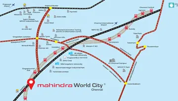 Location of Aquavista - Mahindra World City - Image 129493