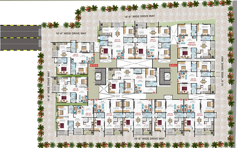 Master Plan of Lorven Urban Crest in JP Nagar, Bangalore - Image 176639