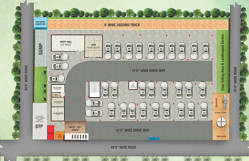 Master Plan of Franklin Orchid in Horamavu, Bangalore - Image 178484