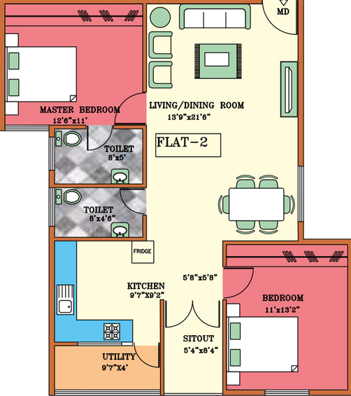 2 BHK Flat in Global Greens Pinnacle in Channasandra, Bangalore - Image 816223