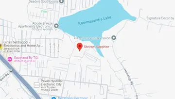 Location of Shriram Sapphire - Image 169654