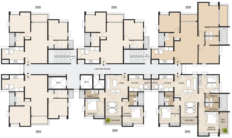 Floor Plan of Mahindra Lakewoods in Chengalpattu, Chennai - Image 106645