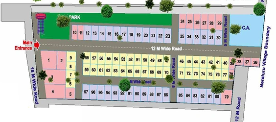 Master Plan of Medhyam Serenity Highland in Chandapura, Bangalore - Image 169642