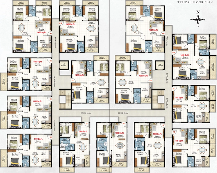 Floor Plan of Keystone DSR Riviera in Varthur, Bangalore - Image 169560