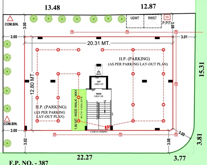 Master Plan of Vardhman Blossom Kalindi in Gulbai Tekra, Ahmedabad - Image 106679