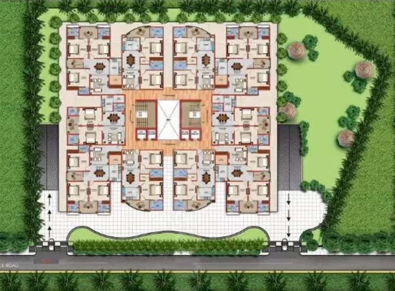 Master Plan of Shri Balaji Radha Krishna Apartment in Faizabad Road, Lucknow - Image 191333