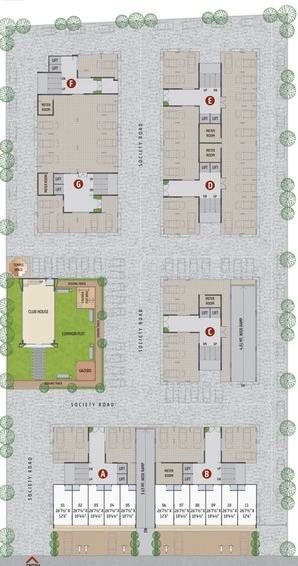 Master Plan of MK The Willows in Hathijan, Ahmedabad - Image 106691