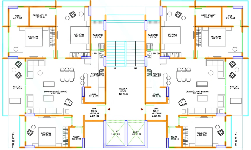Floor Plan of Horizon Kiara Legacy in Koteshwar, Ahmedabad - Image 106968