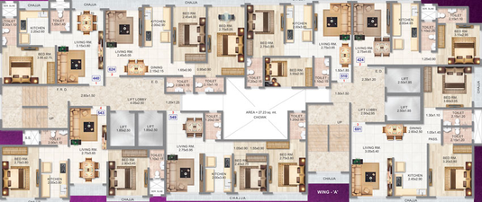 Floor Plan of Adityaraj Saphalya in Ghatkopar East, Mumbai - Image 59952