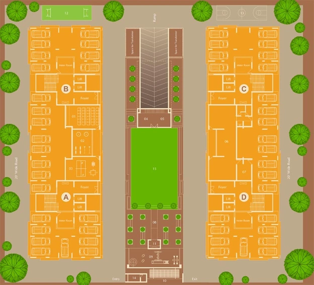 Master Plan of Kailash Ojash in Nana Chiloda, Ahmedabad - Image 107092
