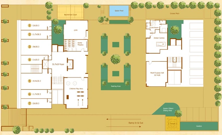 Master Plan of Kailash Rejoice 2 in Nana Chiloda, Ahmedabad - Image 107102