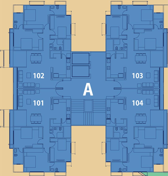 Floor Plan of Kailash Rejoice in Nana Chiloda, Ahmedabad - Image 108416