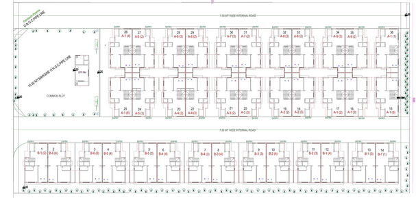 Master Plan of Tulsi Bungalows in Kalol, Gandhinagar - Image 107115