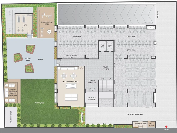 Master Plan of Vraj Acacia 40 in Navrangpura, Ahmedabad - Image 107124