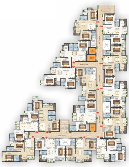 Floor Plan of Apeksha Satyam in Lalarpura, Jaipur - Image 146863