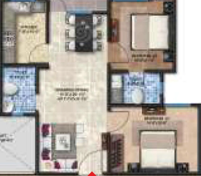 2 BHK Flat in Shubh Avana in Patarkar Colony, Jaipur - Image 817520