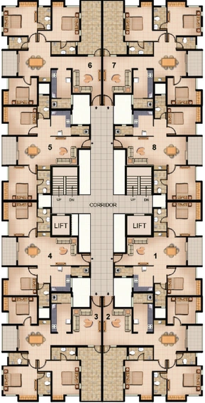 Floor Plan of ICMC Akila Heights in Tambaram, Chennai - Image 128523