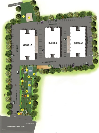 Master Plan of ICMC Akila Heights in Tambaram, Chennai - Image 128524