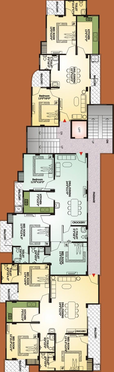Floor Plan of Mojika Midas Residency in Vaishali Nagar, Jaipur - Image 170832