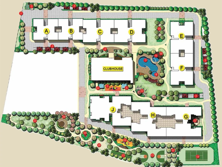 Master Plan of Adarsh Lakefront in Sarjapur, Bangalore - Image 107214