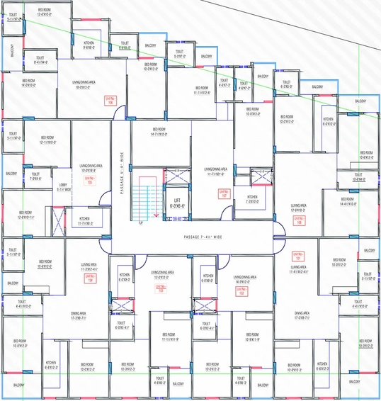Floor Plan of Shivam Prime in Jagatpura, Jaipur - Image 167652