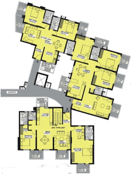 Floor Plan of Alpine Viva in Kadugodi, Bangalore - Image 107664