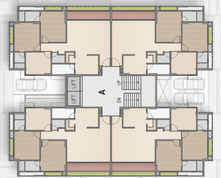 Floor Plan of Surpath Sharnam Platinum in Koba, Gandhinagar - Image 107739
