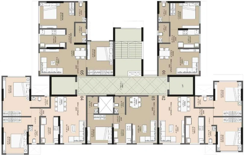 Floor Plan of Kaustubh Vanrai in Kandivali East, Mumbai - Image 28288