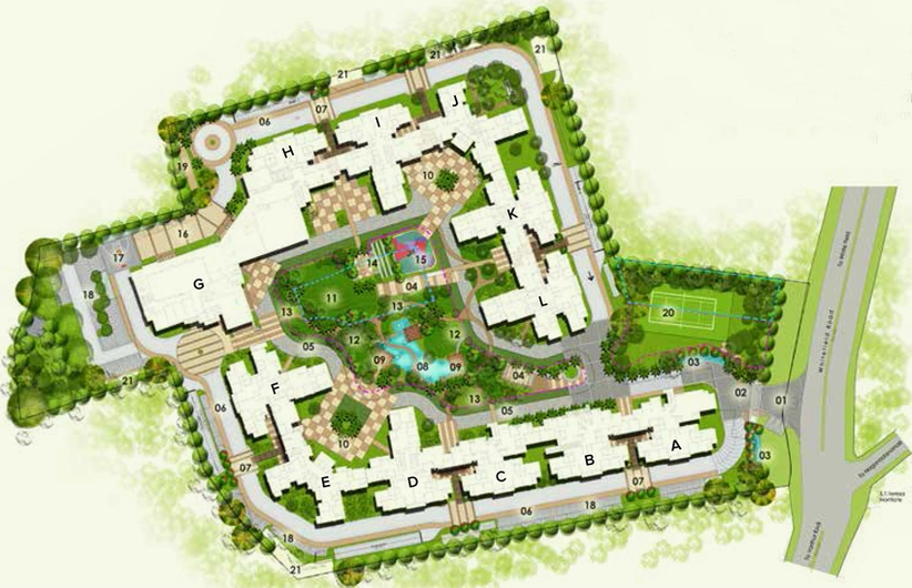Master Plan of Brigade Cosmopolis in Whitefield, Bangalore - Image 107799