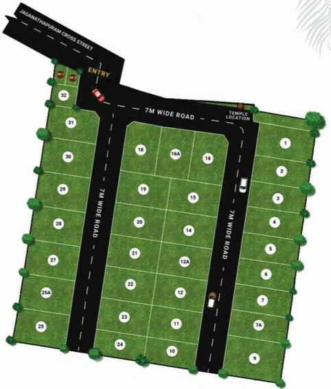 Master Plan of DAC House Of Palisade in Pallikaranai, Chennai - Image 127990