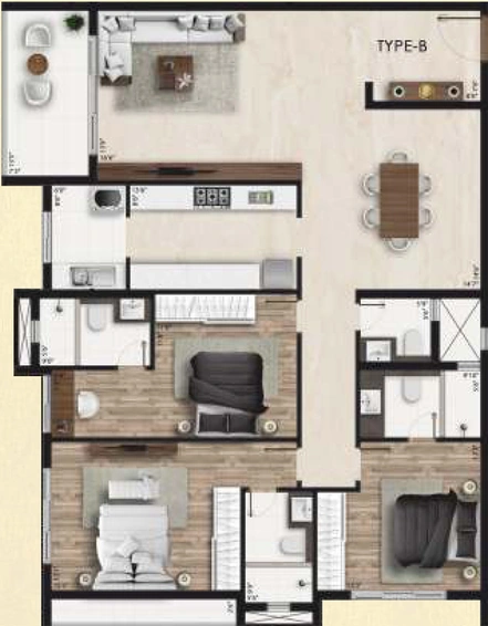 3 BHK Flat in Legacy Belicia in Basavanagudi, Bangalore - Image 713948