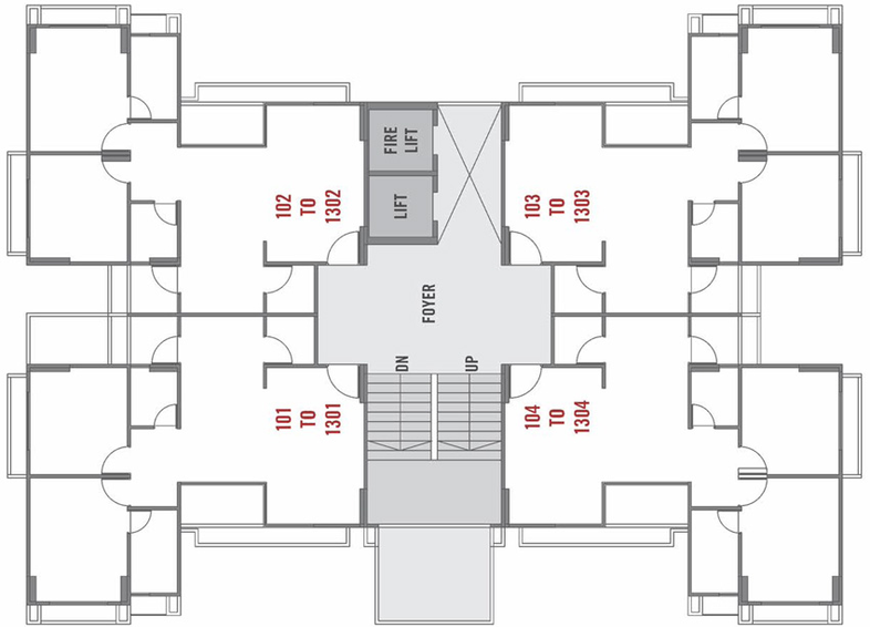 Floor Plan of Sharda Sharadam Estella in Adalaj, Gandhinagar - Image 107437
